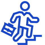 階段を上るイラスト